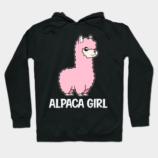 Pink Alpaca Girl Hoodie